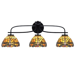 Cavella - 3 Light Bath Bar-10.25 Inches Tall and 28.5 Inches Length - 1298465