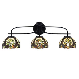 Cavella - 3 Light Bath Bar-9.75 Inches Tall and 28 Inches Length - 1298417
