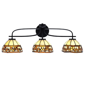 Cavella - 3 Light Bath Bar-10.25 Inches Tall and 28.75 Inches Length - 1298466