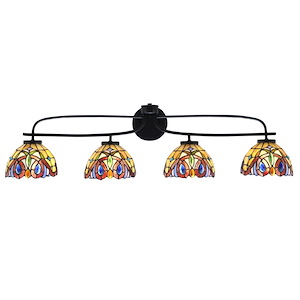 Cavella - 4 Light Bath Bar-10 Inches Tall and 38.75 Inches Length - 1298421