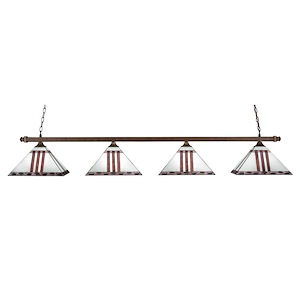 Square - 4 Light Island-11.25 Inches Tall and 14 Inches Wide - 1339248