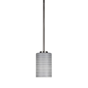 Atlas - 1 Light Stem Hung Mini Pendant-6.5 Inches Tall and 4 Inches Wide - 1339262