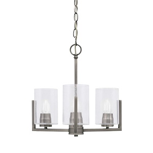 Atlas - 3 Light Up Chandelier-14.5 Inches Tall and 13 Inches Wide - 1291721