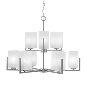 Atlas - 9 Light Chandelier-21.5 Inch Tall and 28 Inch Wide - 1364283
