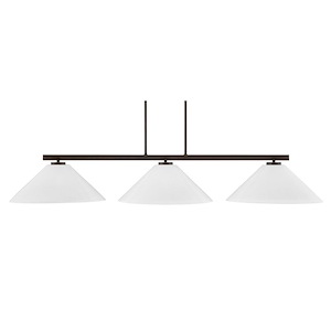 Atlas - 3 Light Island-8.25 Inches Tall and 52.5 Inches Length - 1311002