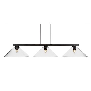 Atlas - 3 Light Island-7.75 Inches Tall and 51.5 Inches Wide - 1339180