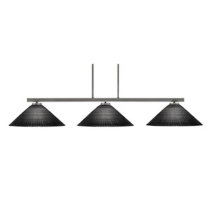 Atlas - 3 Light Linear Chandelier-7.5 Inch Tall and 16 Inch Wide - 1418270