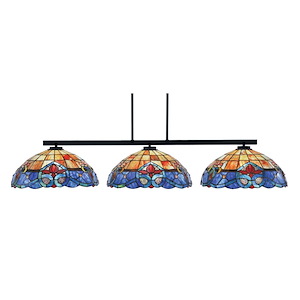 Atlas - 3 Light Island-9 Inches Tall and 16 Inches Width - 1317375