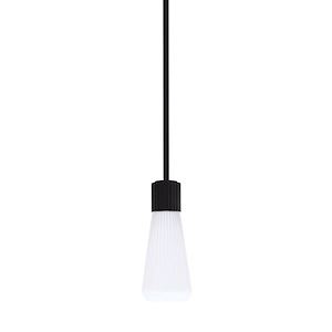 Everleigh - 1 Light Stem Hung Mini Pendant-10 Inch Tall and 4 Inch Wide - 1394528