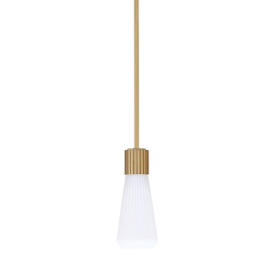 Everleigh - 1 Light Stem Hung Mini Pendant-10 Inch Tall and 4 Inch Wide - 1394530