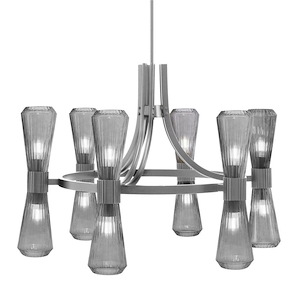 Everleigh - 12 Light Chandelier-22.75 Inch Tall and 31.75 Inch Wide - 1394533