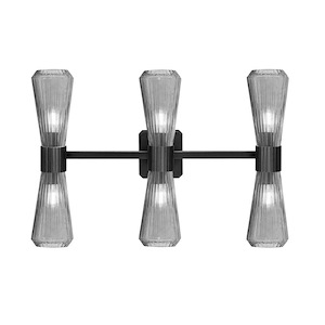 Everleigh - 6 Light Bath Bar-17.25 Inch Tall and 25 Inch Length - 1394583