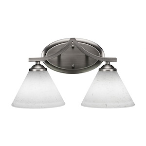 Zilo - 2 Light Bath Bar-9 Inches Tall and Inches Wide - 732027