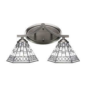Zilo - 2 Light Bath Bar-7.75 Inches Tall and Inches Wide - 732051