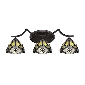 Zilo - 3 Light Bath Bar-9 Inches Tall - 1111980