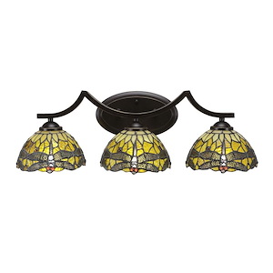 Zilo - 3 Light Bath Bar-8.25 Inches Tall and Inches Wide - 698578