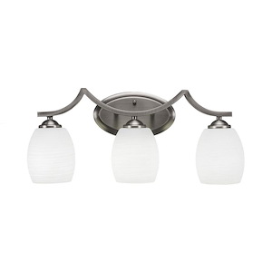 Zilo - 3 Light Bath Bar-9.75 Inches Tall and Inches Wide - 466394