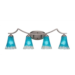 Zilo - 4 Light Bath Bar-10 Inches Tall and Inches Wide - 698692
