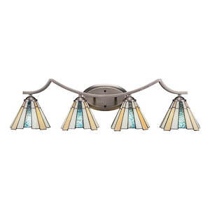 Zilo - 4 Light Bath Bar-8.75 Inches Tall and Inches Wide - 698664