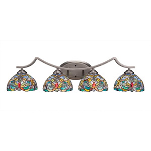 Zilo - 4 Light Bath Bar-8 Inches Tall and Inches Wide - 698684