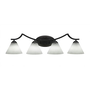 Zilo - 4 Light Bath Bar-10 Inches Tall and Inches Wide - 698678