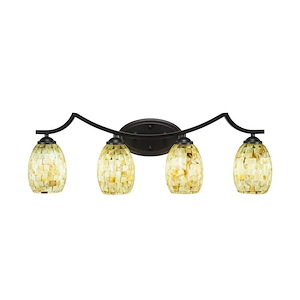 Zilo - 4 Light Bath Bar-8 Inches Tall and Inches Wide - 698675