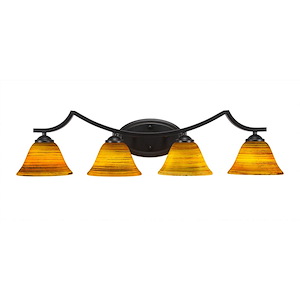 Zilo - 4 Light Bath Bar-10 Inches Tall and Inches Wide - 698669