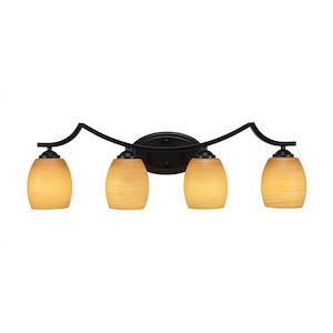 Zilo - 4 Light Bath Bar-7.75 Inches Tall and Inches Wide - 698662
