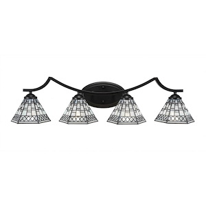 Zilo - 4 Light Bath Bar-8 Inches Tall and Inches Wide - 698565