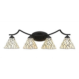 Zilo - 4 Light Bath Bar-7.75 Inches Tall and Inches Wide - 698722