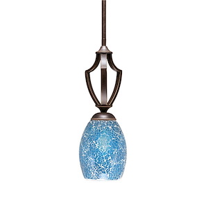 Zilo - 1 Light Mini Pendant-14.5 Inches Tall and 5 Inches Wide - 698765