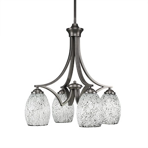 Zilo - 4 Light Chandelier-21 Inches Tall and 16.25 Inches Wide - 698965