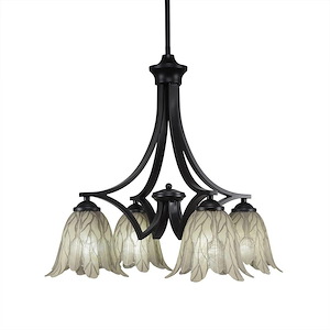 Zilo - 4 Light Chandelier-19.75 Inches Tall and 22.25 Inches Wide - 698969