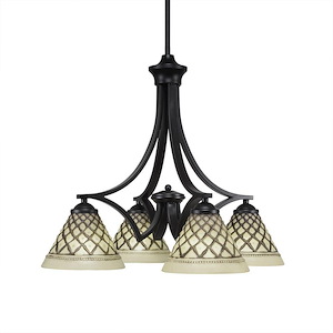 Zilo - 4 Light Chandelier-19.25 Inches Tall and 19.75 Inches Wide - 698963