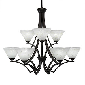 Zilo - 9 Light Chandelier-27.75 Inches Tall and 31.75 Inches Wide - 699069