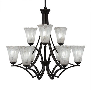 Zilo - 9 Light Chandelier-27.75 Inches Tall and 30 Inches Wide - 699067