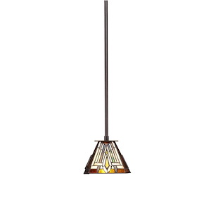 Apollo - 1 Light Stem Hung Mini Pendant-5.5 Inches Tall and 7 Inches Wide - 1339578