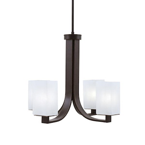 Apollo - 4 Light Uplight Chandelier-18.25 Inch Tall and 21.25 Inch Wide - 1431118