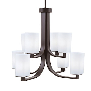 Apollo - 8 Light Uplight Chandelier-22.75 Inch Tall and 27.5 Inch Wide - 1431119
