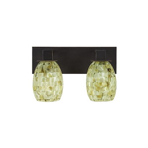 Apollo - 2 Light Bath Bar-8.25 Inches Tall and 13 Inches Wide - 732065