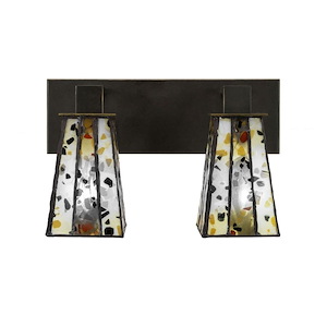 Apollo - 2 Light Bath Bar-9.25 Inches Tall and 14 Inches Wide - 732079