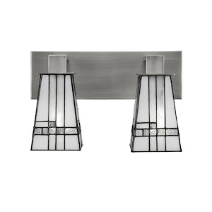 Apollo - 2 Light Bath Bar-9.25 Inches Tall and 14 Inches Wide - 489980