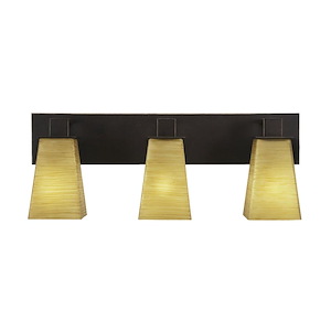 Apollo - 3 Light Bath Bar-9.5 Inches Tall and 23.5 Inches Length - 1339303