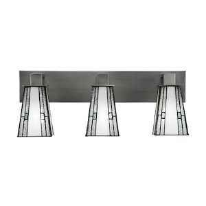 Apollo - 3 Light Bath Bar-9.25 Inches Tall and 23.5 Inches Length - 1339380