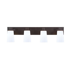 Apollo - 4 Light Bath Bar-8.75 Inch Tall and 32.75 Inch Length - 1431124