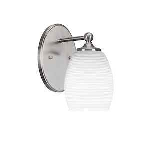 Capri - 1 Light Wall Sconce-8.75 Inches Tall and 5 Inches Wide - 1159914
