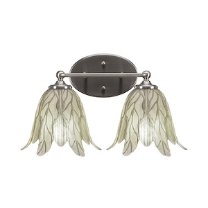 Capri - 2 Light Bath Bar-9.25 Inches Tall and 15.75 Inches Length - 1157752