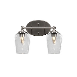 Capri - 2 Light Bath Bar-8.75 Inches Tall and 16 Inches Length - 1155573
