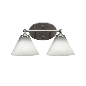 Capri - 2 Light Bath Bar-8.25 Inches Tall and 16 Inches Length - 1157297