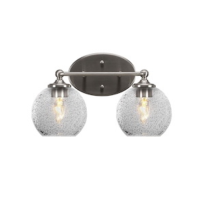 Capri - 2 Light Bath Bar-8.5 Inches Tall and 14.75 Inches Length - 1154650